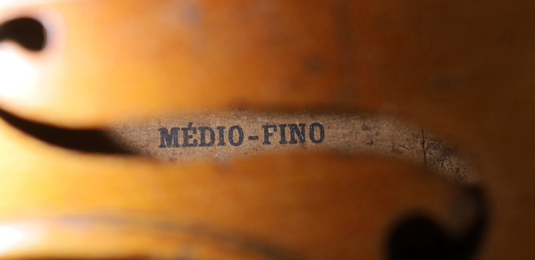 A half size French violin, cased, 51cm long